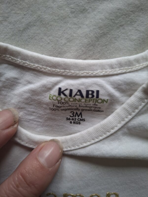 Kiabi longsleeve 'Maman' biologisch katoen maat 62