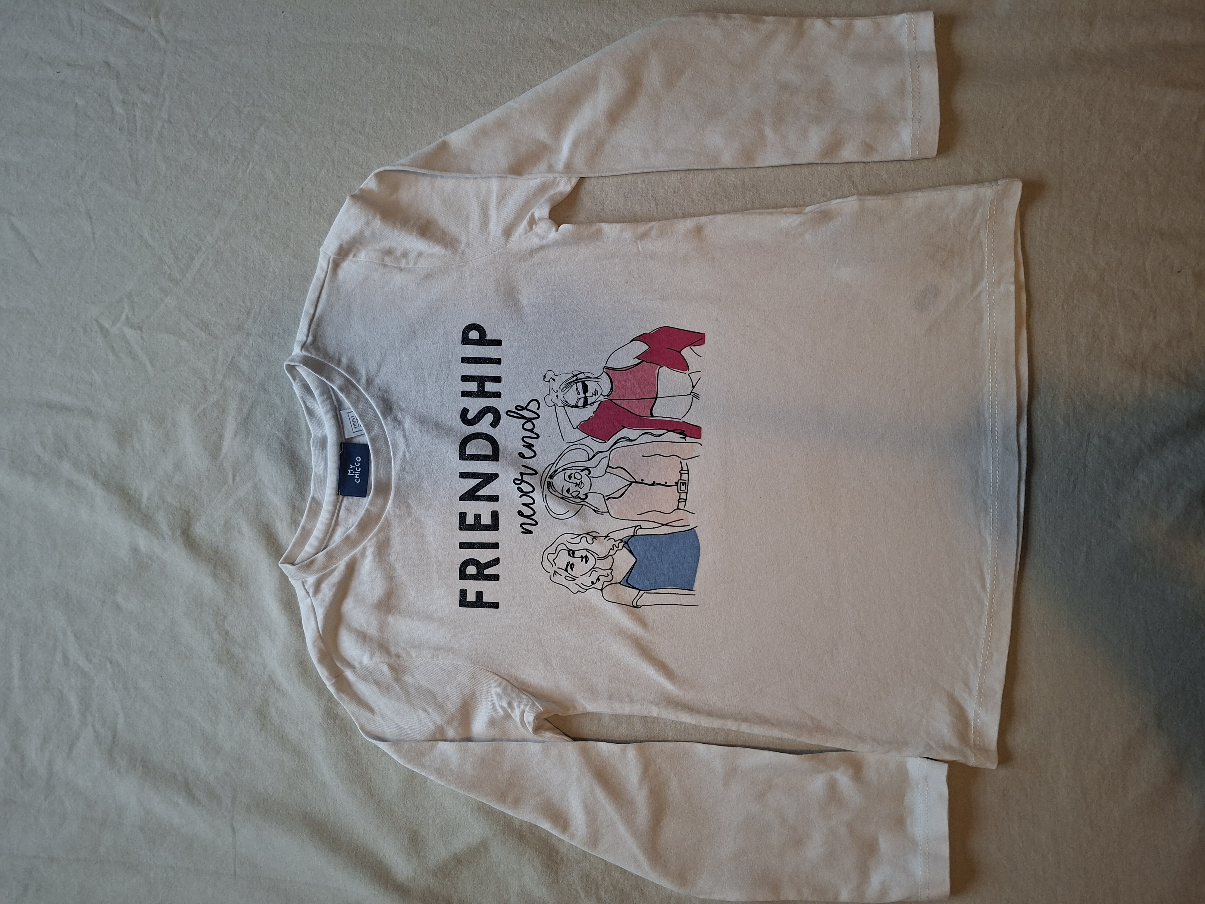 My Chicco longsleeve 'Friendship' wit maat 110