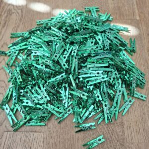 Circa 350 mini wasknijpers plastic groen 2,5 cm