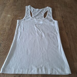 Mango MNG wit racerback hemdje strass logo maat S