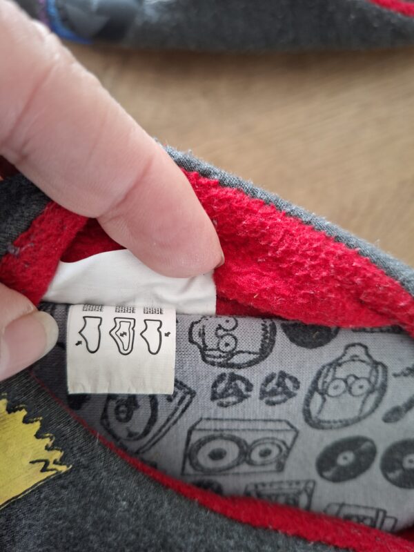 The Simpsons Bart Simpson sloffen grijs maat 33