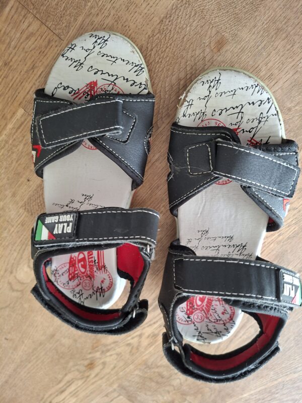 Play Your Game sandalen zwart/rood jongens maat 33