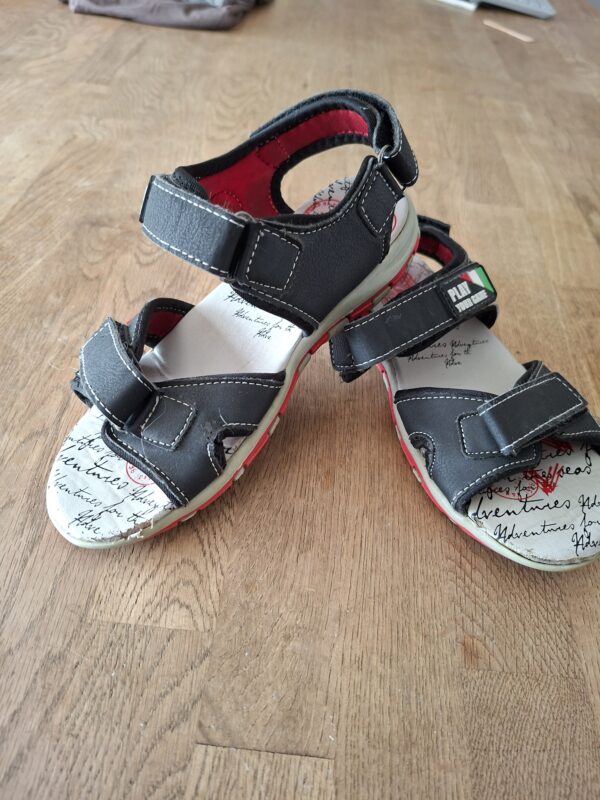 Play Your Game sandalen zwart/rood jongens maat 33