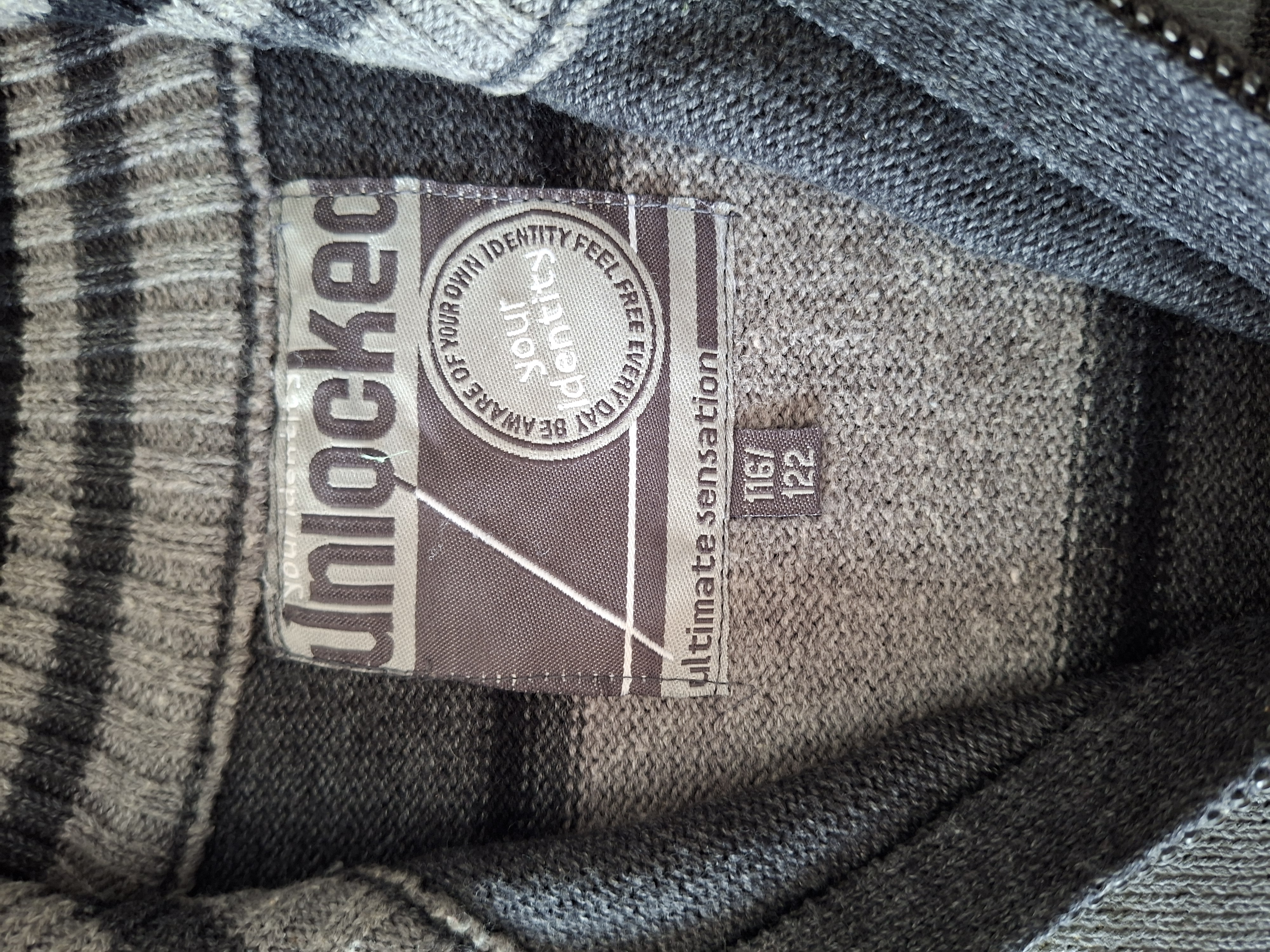 Unlocked gebreide vest grijs GP73 jongens maat 116/122