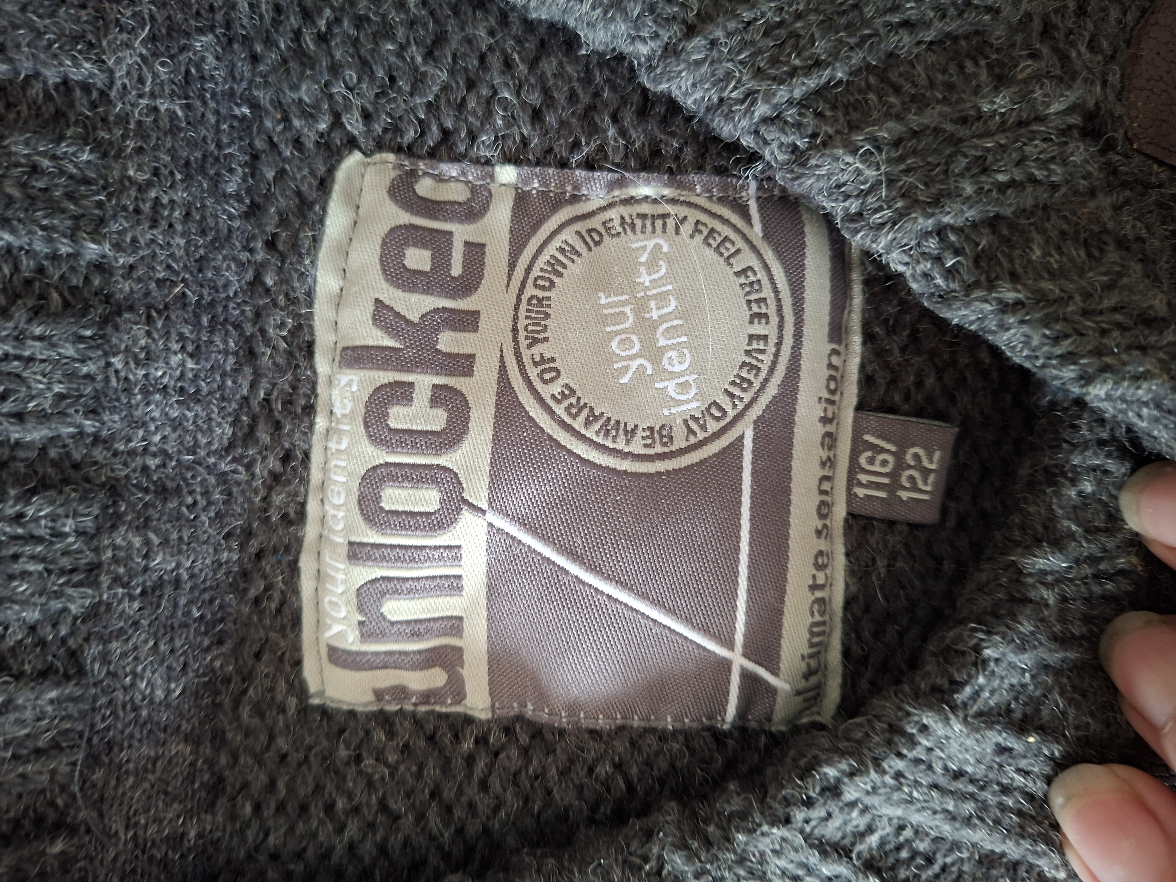 Unlocked gebreide vest grijs kabelsteek elleboogpatches