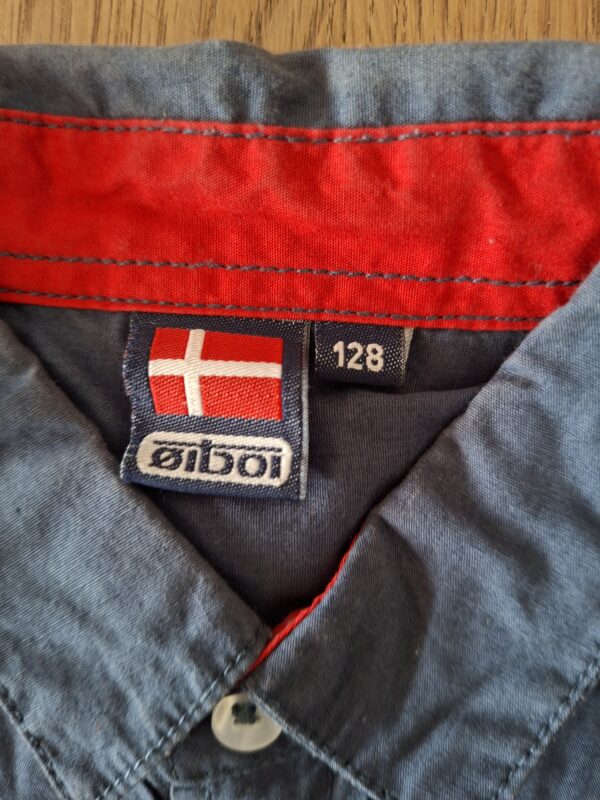 Øiboi overhemd donkergrijs Aviation Dept jongens maat 128