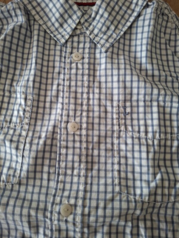 L.O.G.G. by H&M overhemd wit blauw ruitjes