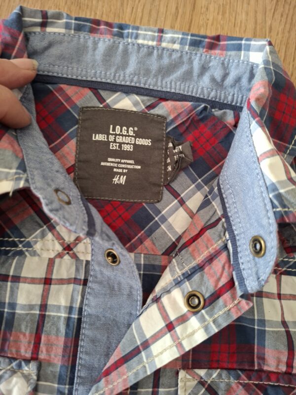 L.O.G.G. by H&M western overhemd rood/blauw geruit