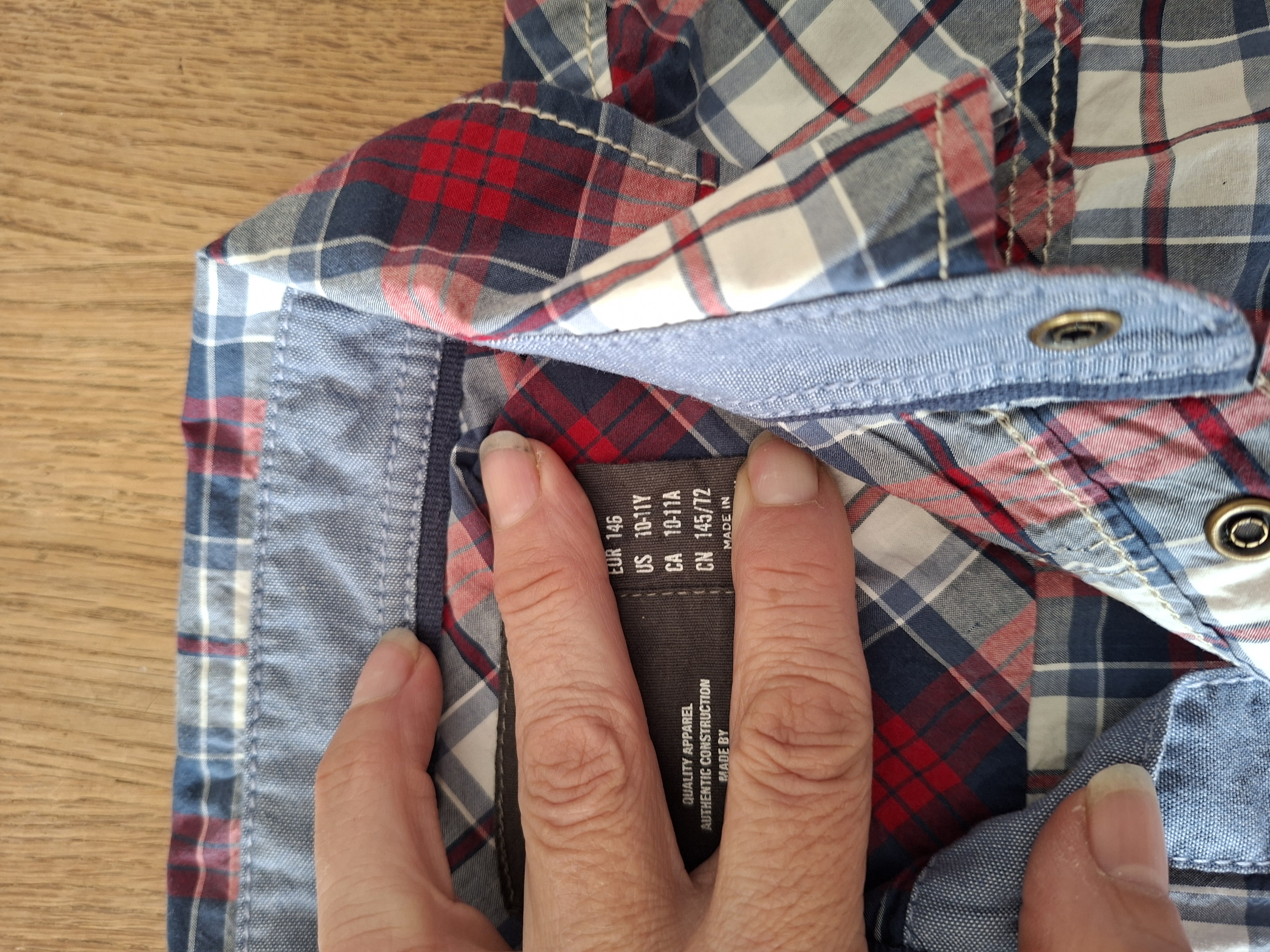 L.O.G.G. by H&M western overhemd rood/blauw geruit