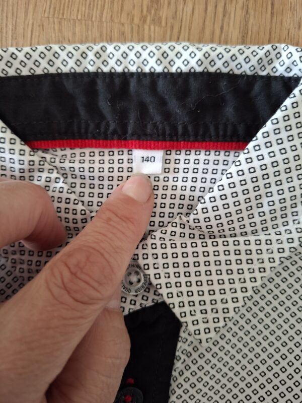 Quiksilver overhemd wit/zwart met print