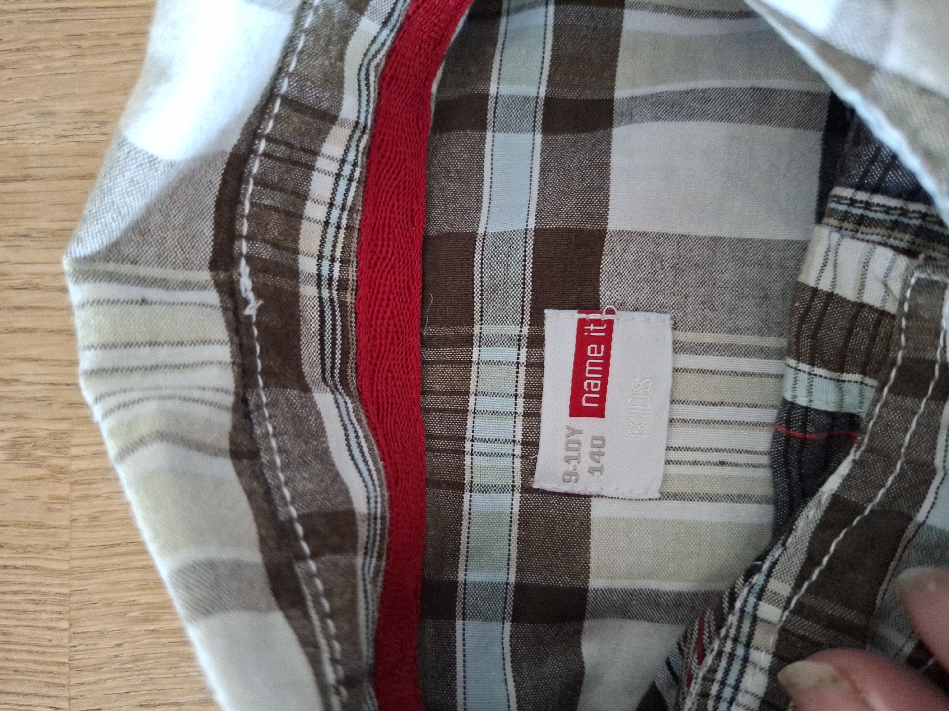 Ravagio overhemd blauw/wit/rood geruit