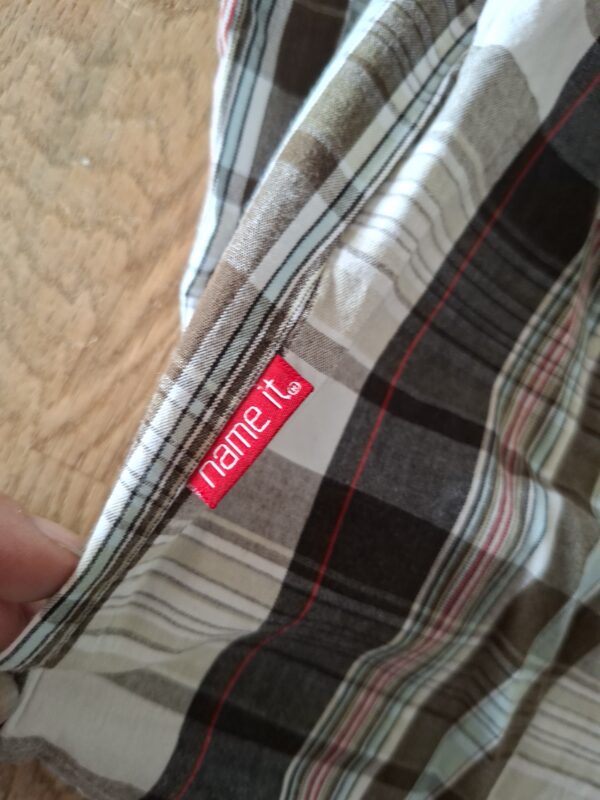 Ravagio overhemd blauw/wit/rood geruit