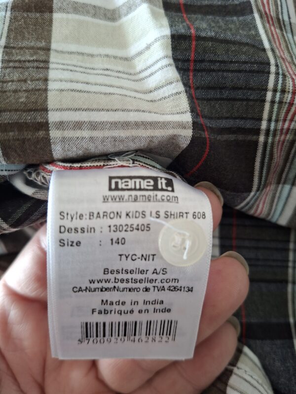 Ravagio overhemd blauw/wit/rood geruit