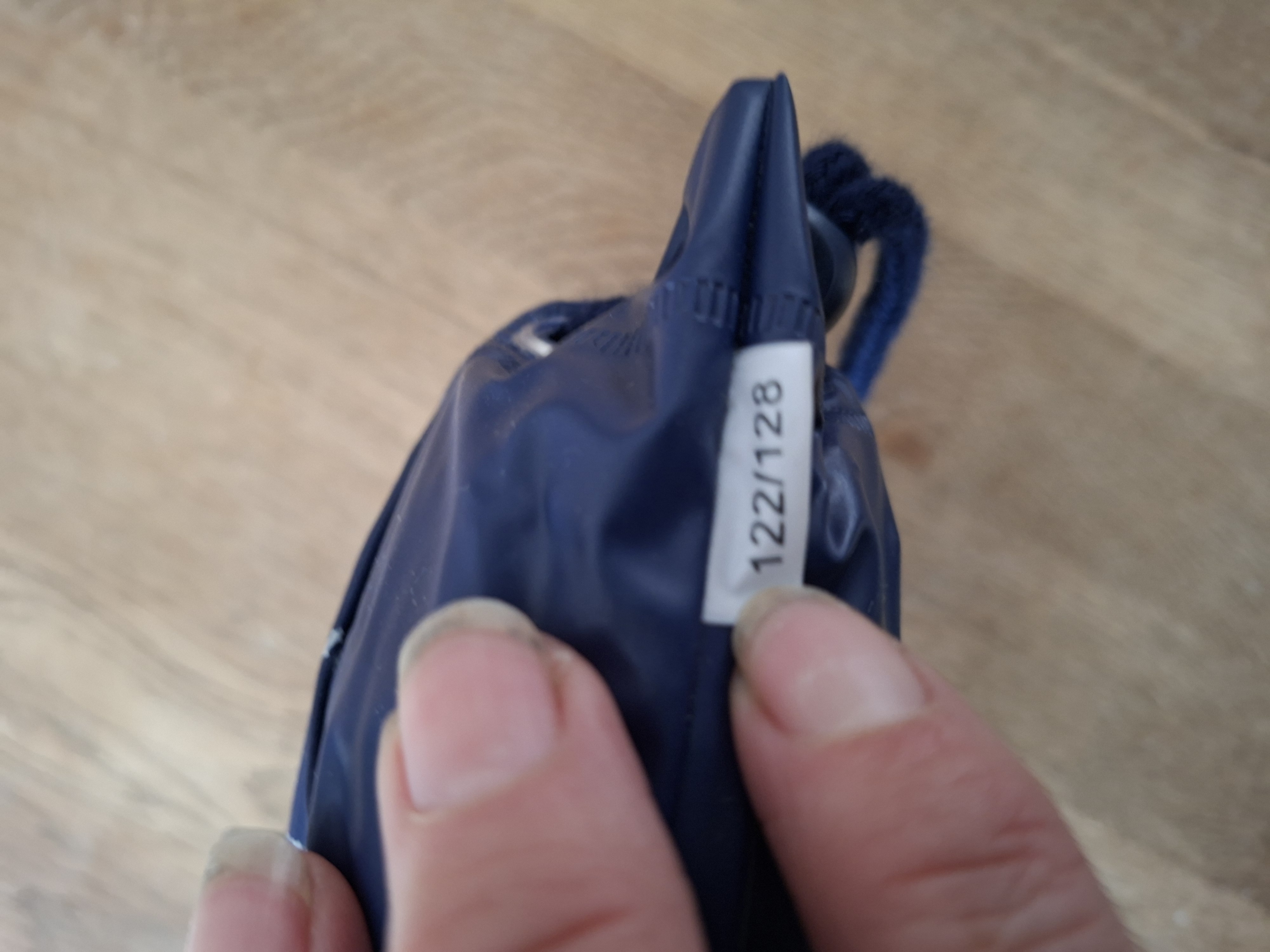 Zeeman regenpak met reflectie blauw sterrenprint