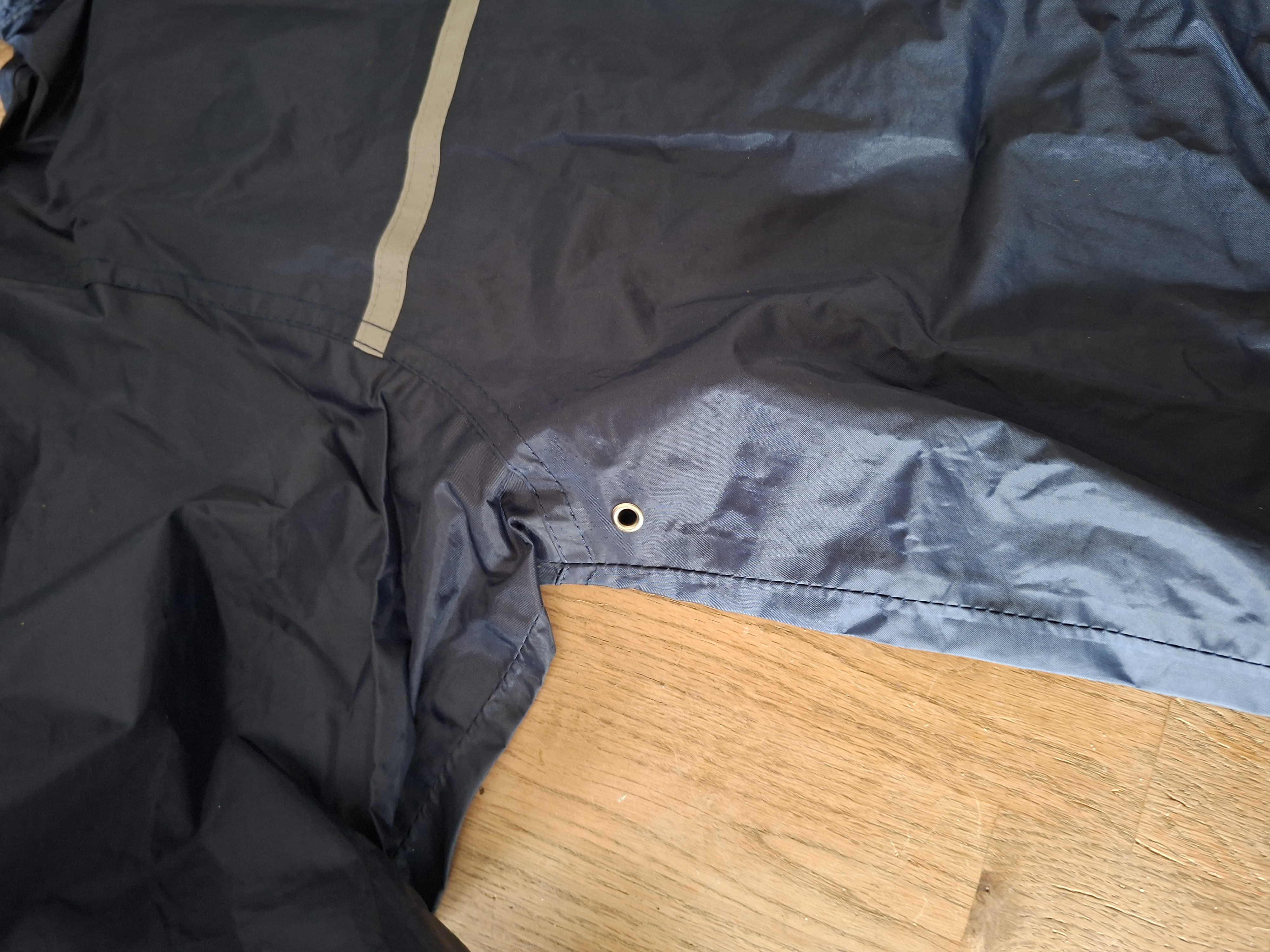 Regenjas met reflectie donkerblauw