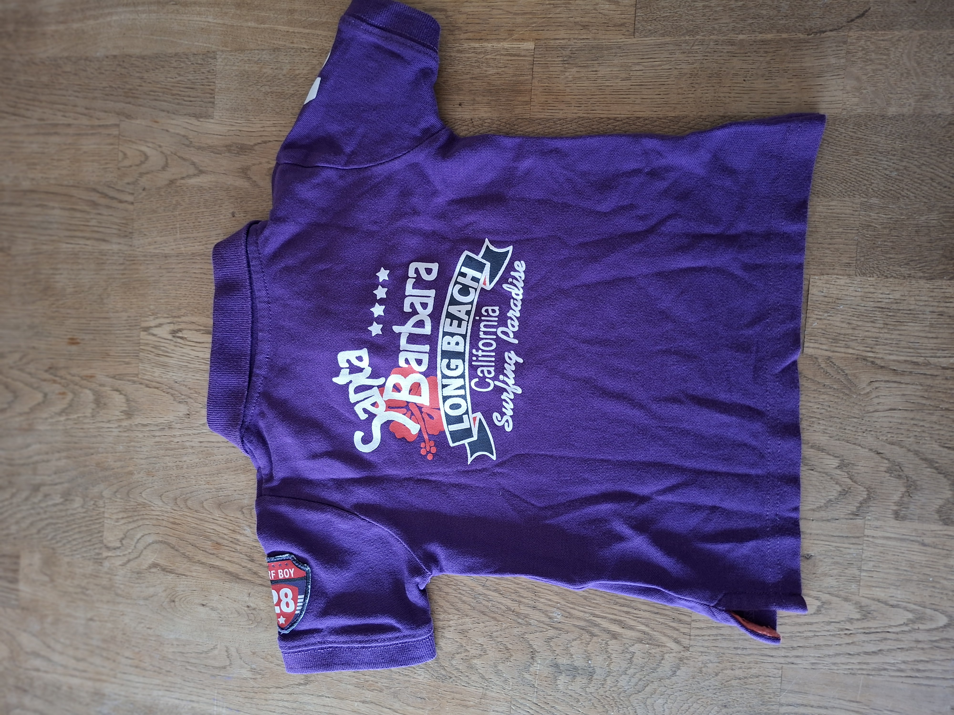 Just Small poloshirt paars Surf Boy California Beach