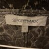 Sportmax regenjas zwart kanten print maat M + losse capuchon