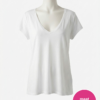 H&M Basic T-shirt Wit V-hals S