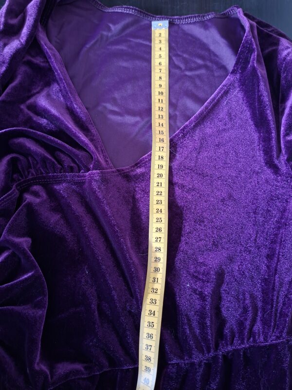 Shein Wijde Broek Satijn Aubergine Maat M (38)