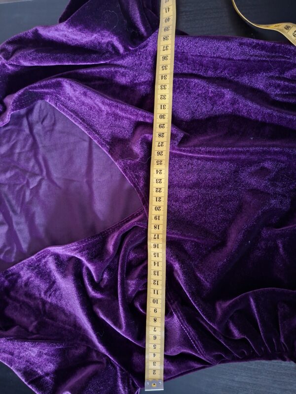 Shein Wijde Broek Satijn Aubergine Maat M (38)