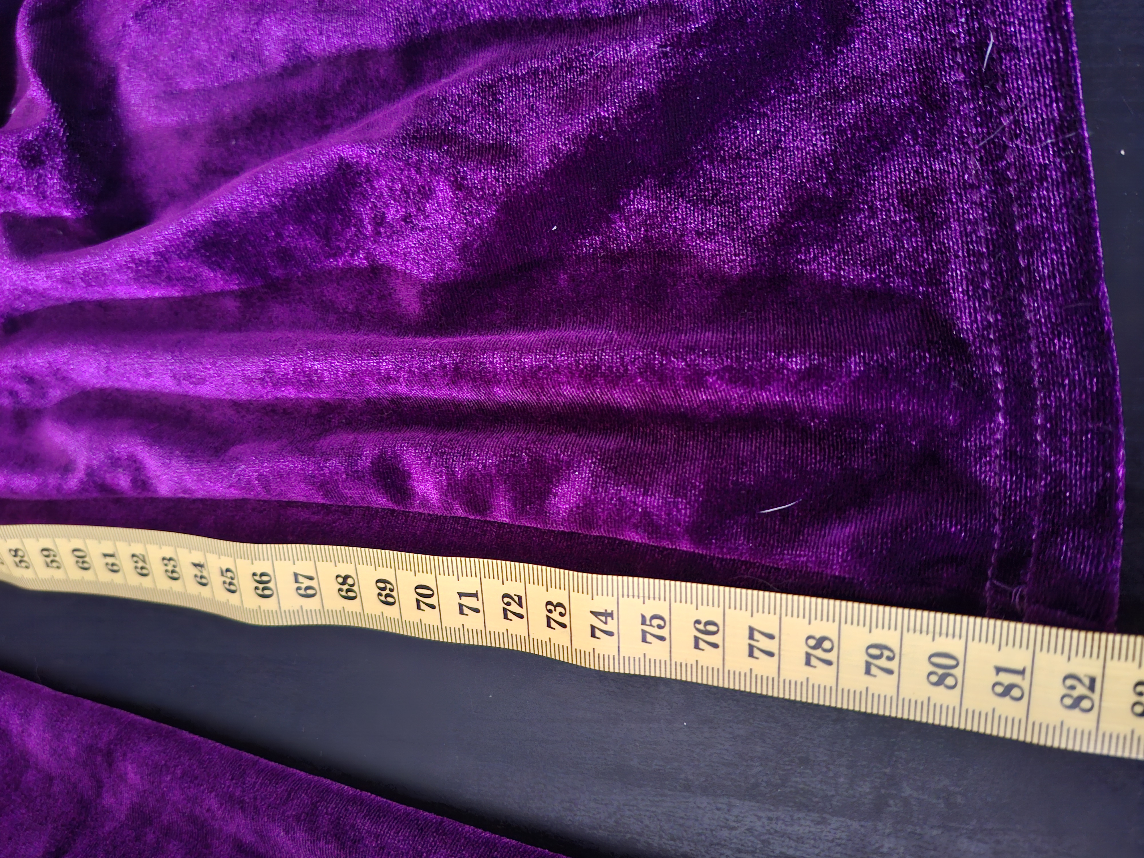 Shein Wijde Broek Satijn Aubergine Maat M (38)