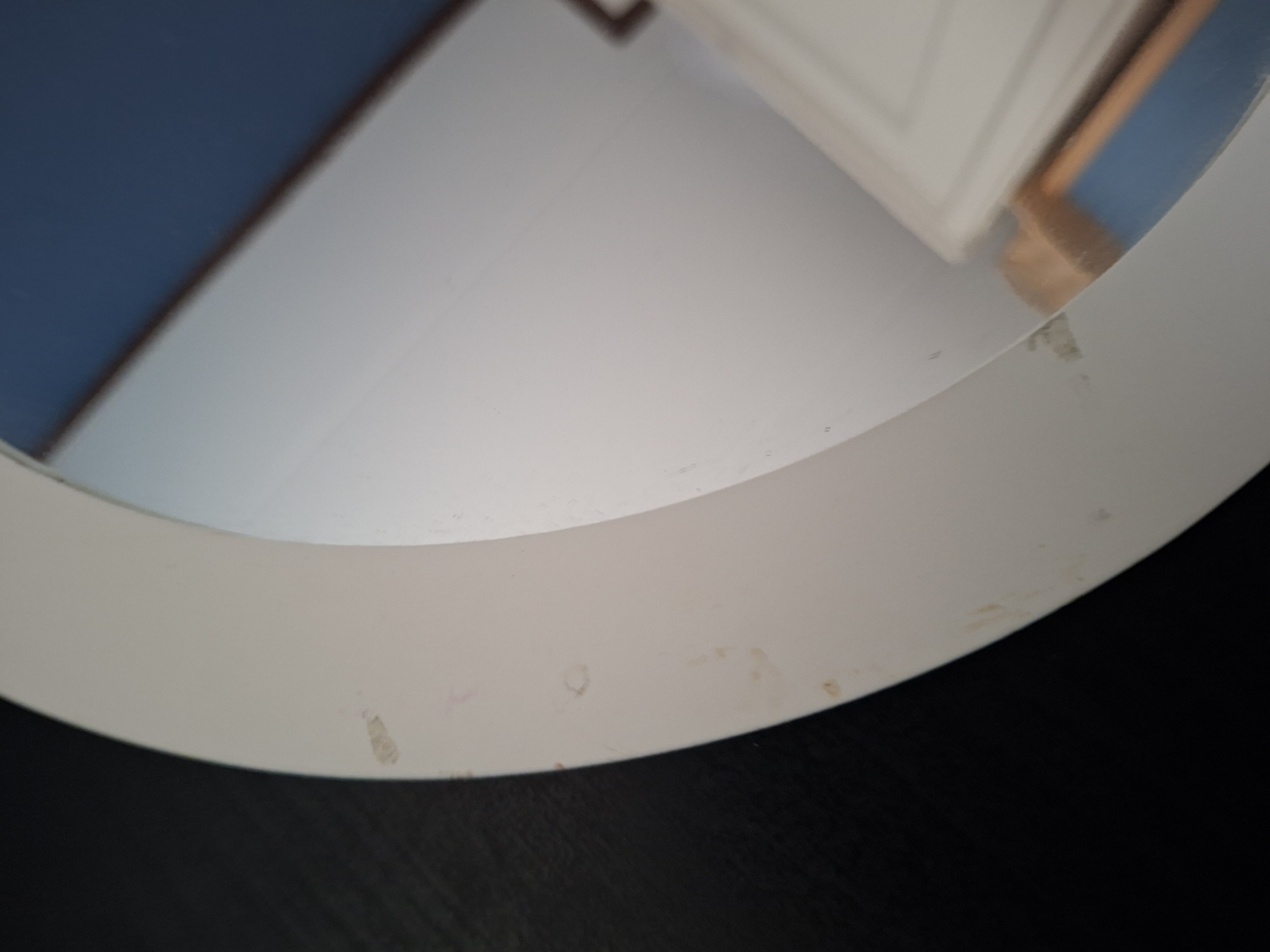 Ronde Wandspiegel Wit Ø 37 cm