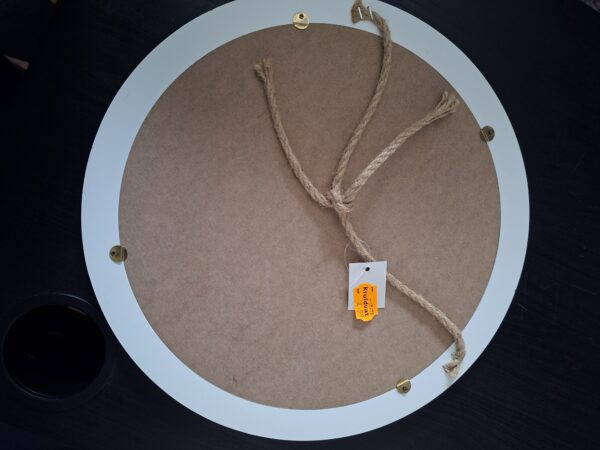 Ronde Wandspiegel Wit Ø 37 cm