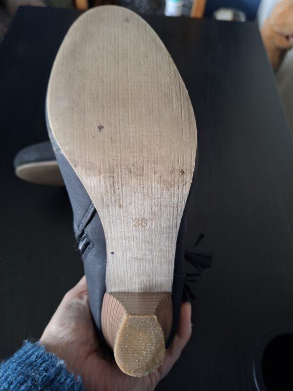 Fabs Enkellaarzen Luipaardprint Zwart Maat 36