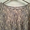 Zeeman jurk slangenprint beige/zwart maat 48
