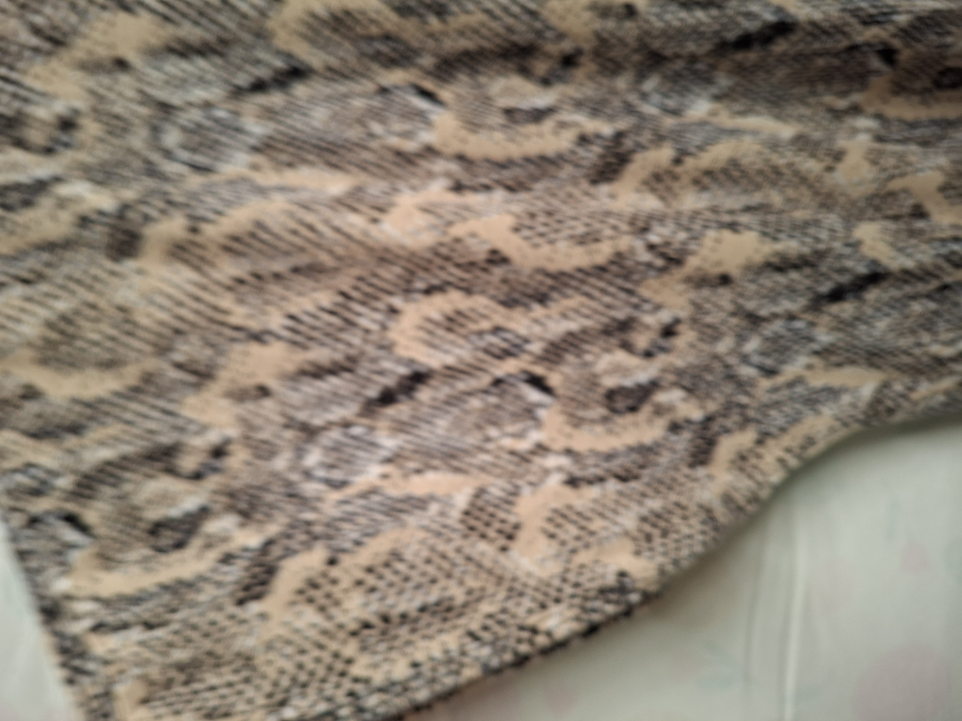 Zeeman jurk slangenprint beige/zwart maat 48