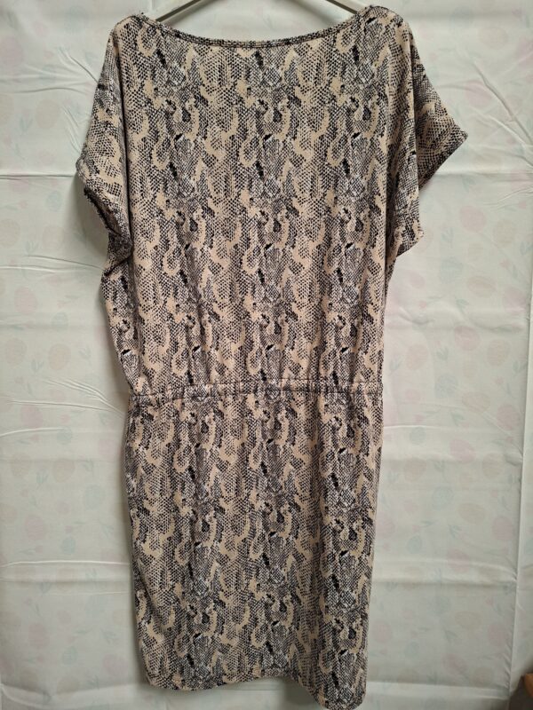 Zeeman jurk slangenprint beige/zwart maat 48