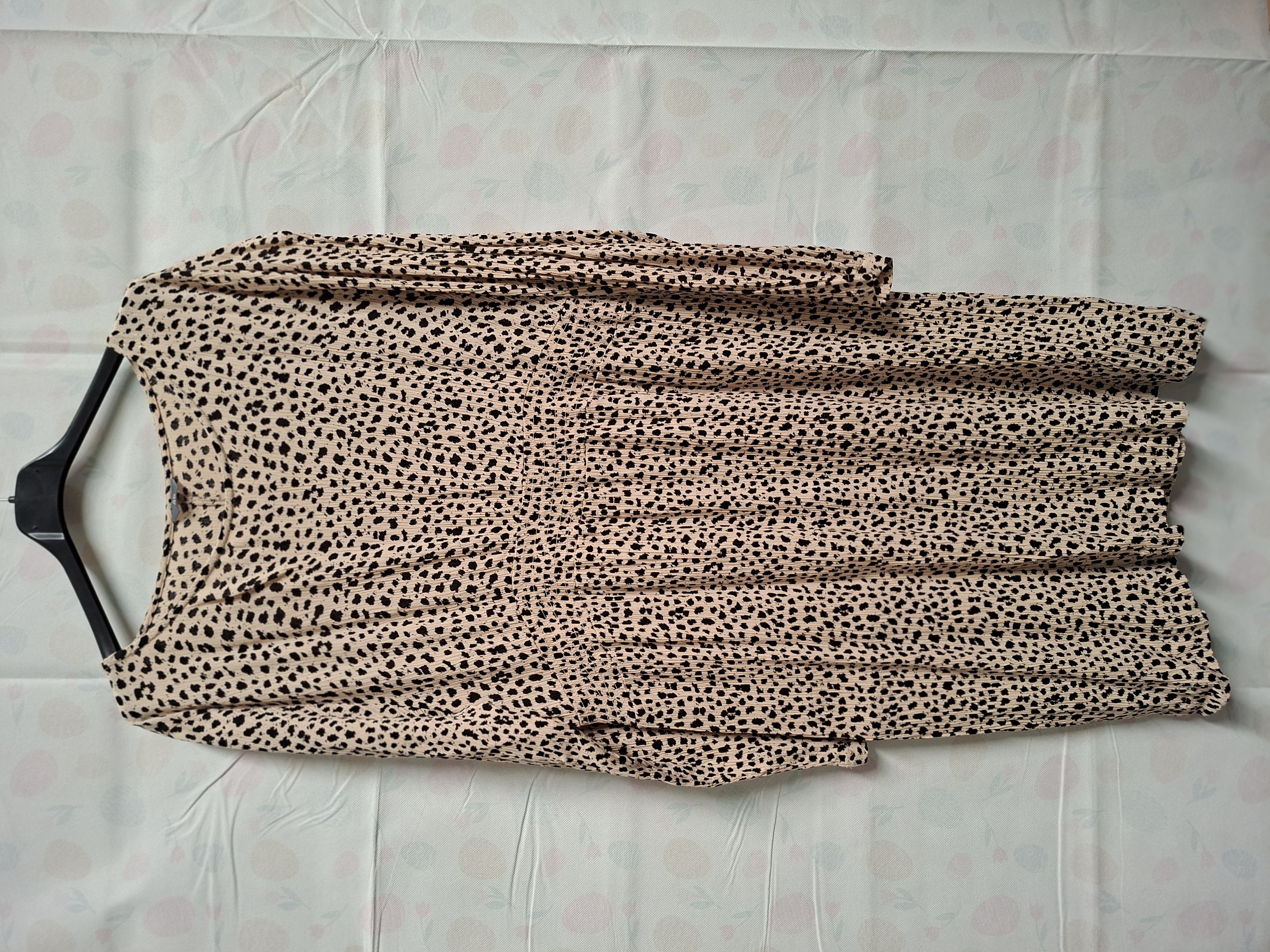 Zeeman jurk luipaardprint beige/zwart maat 46