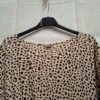 Zeeman jurk luipaardprint beige/zwart maat 46