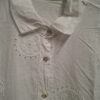 Italiaanse witte blouse broderie anglaise paisley maat one size
