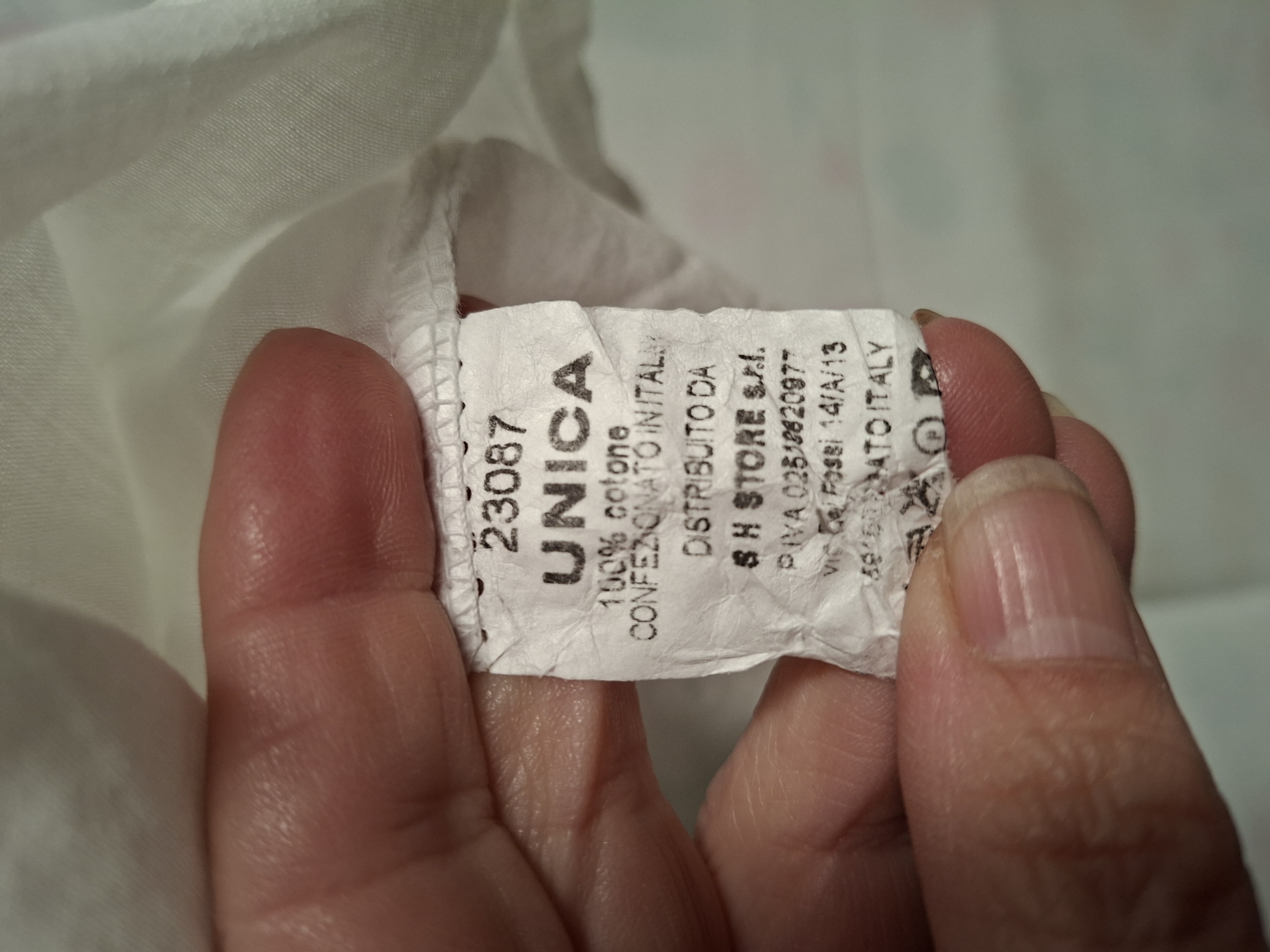 Italiaanse witte blouse broderie anglaise paisley maat one size