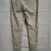 Broek luipaardprint beige/groen maat one size