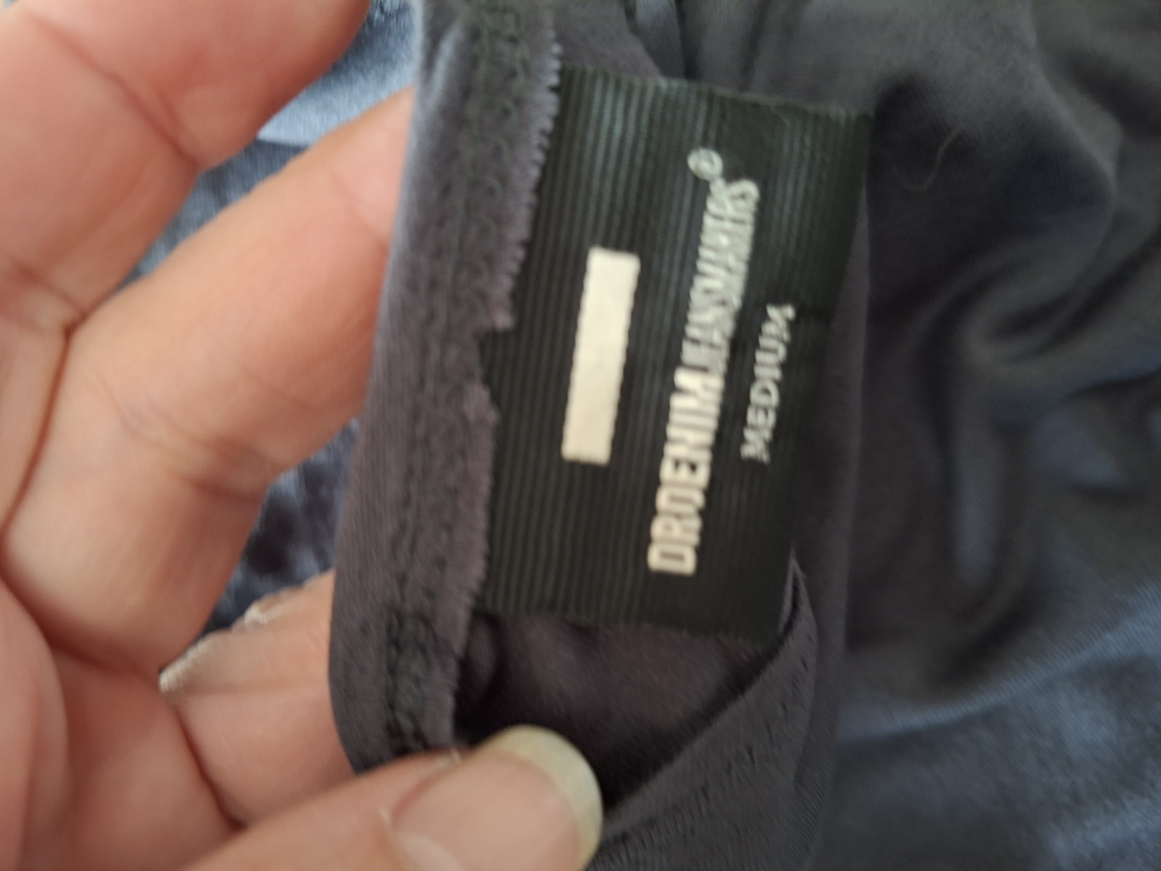 Dr Denim brede grijze top diepe rug maat M