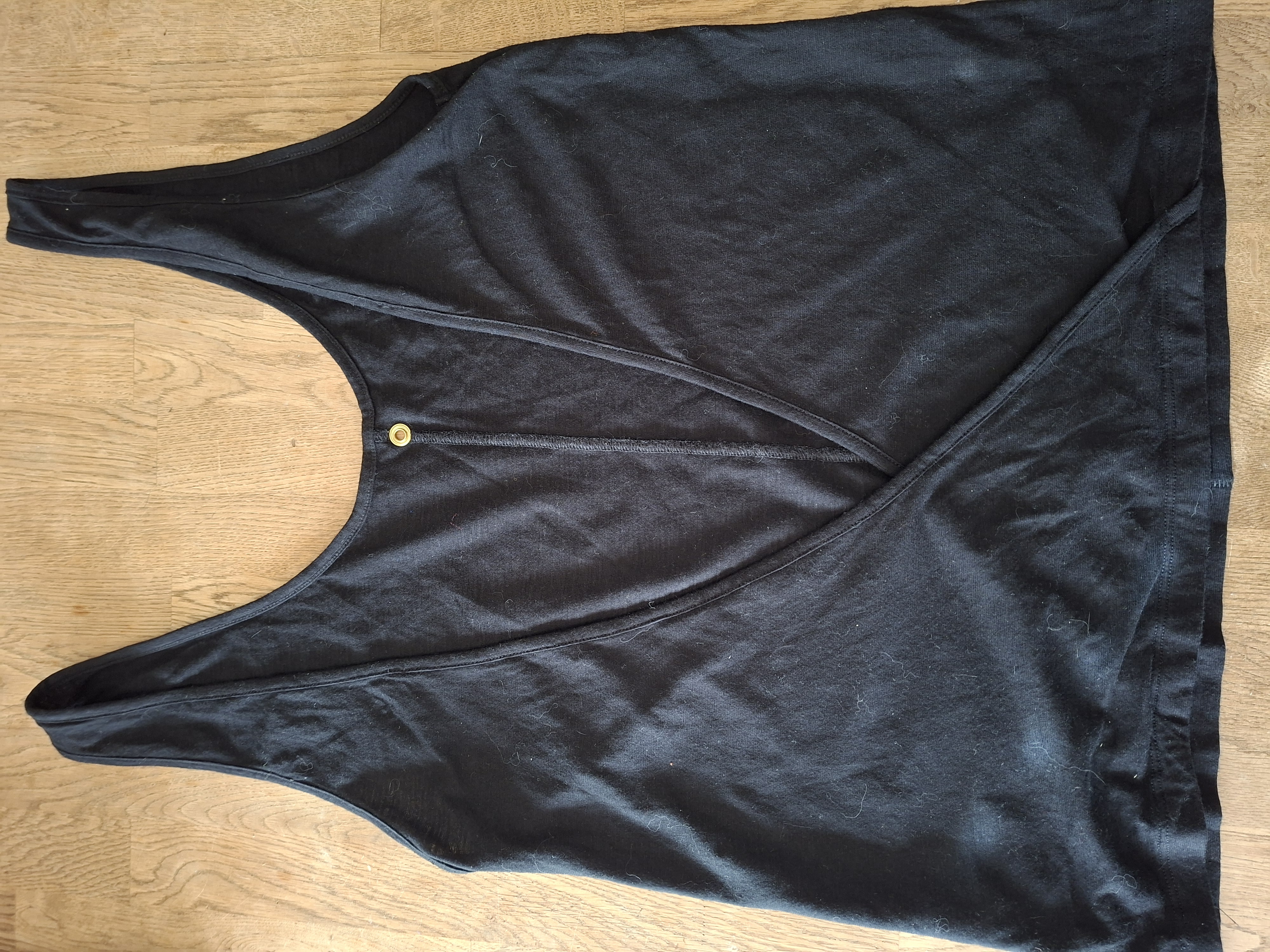 10 Days Amsterdam zwart topje wikkelrug maat M