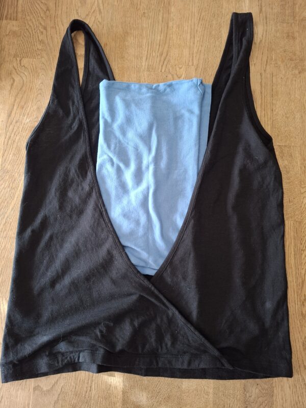 10 Days Amsterdam zwart topje wikkelrug maat M