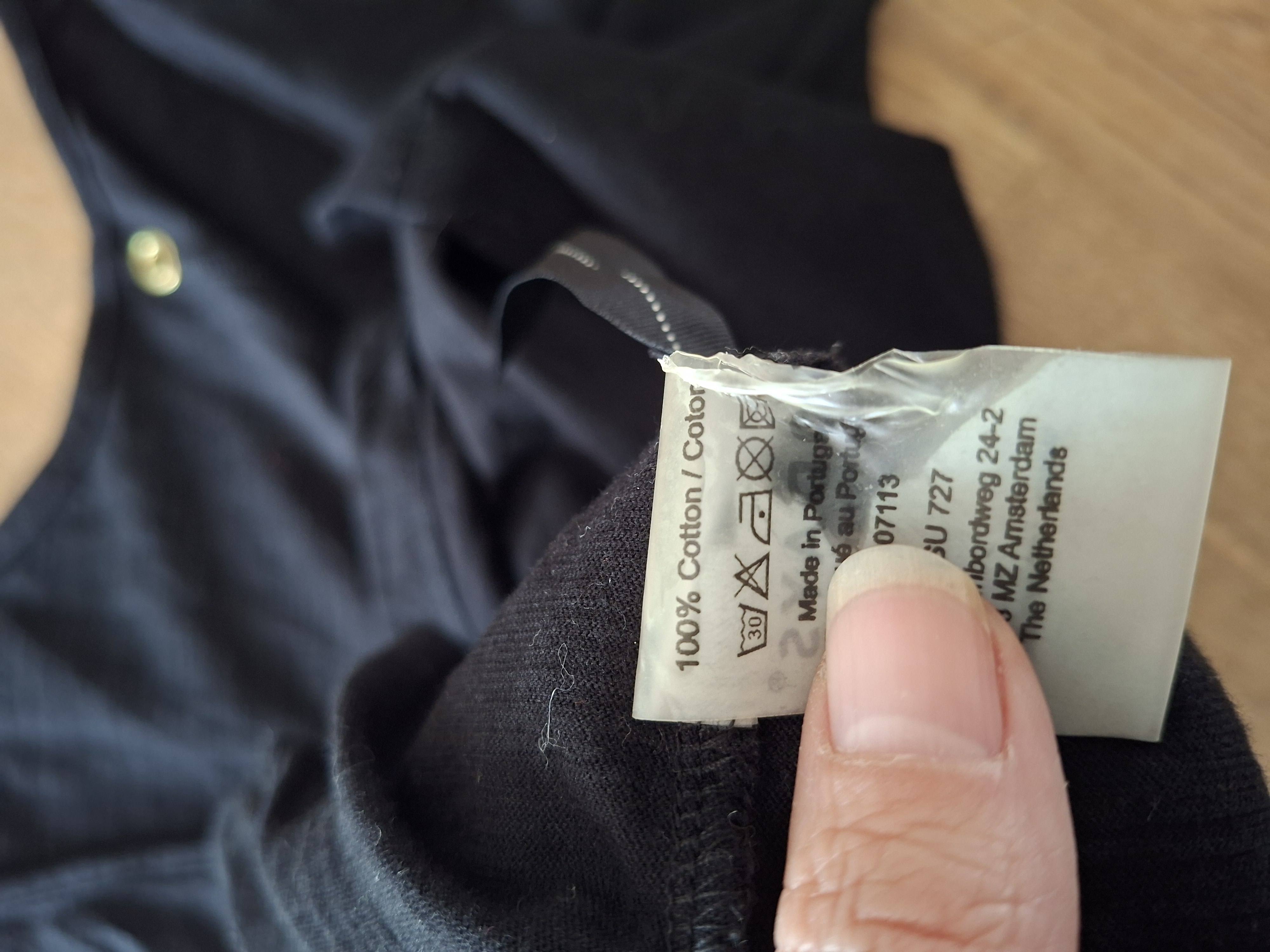 10 Days Amsterdam zwart topje wikkelrug maat M