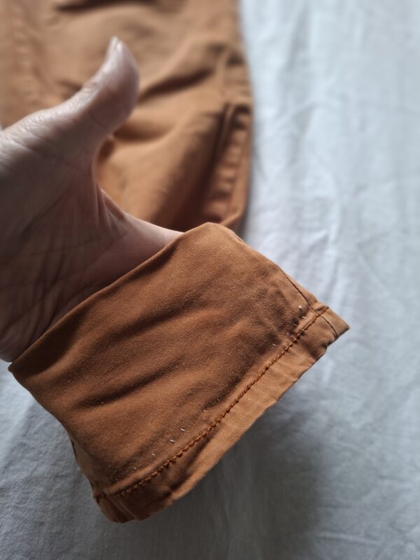 Esprit cognac high rise slim broek