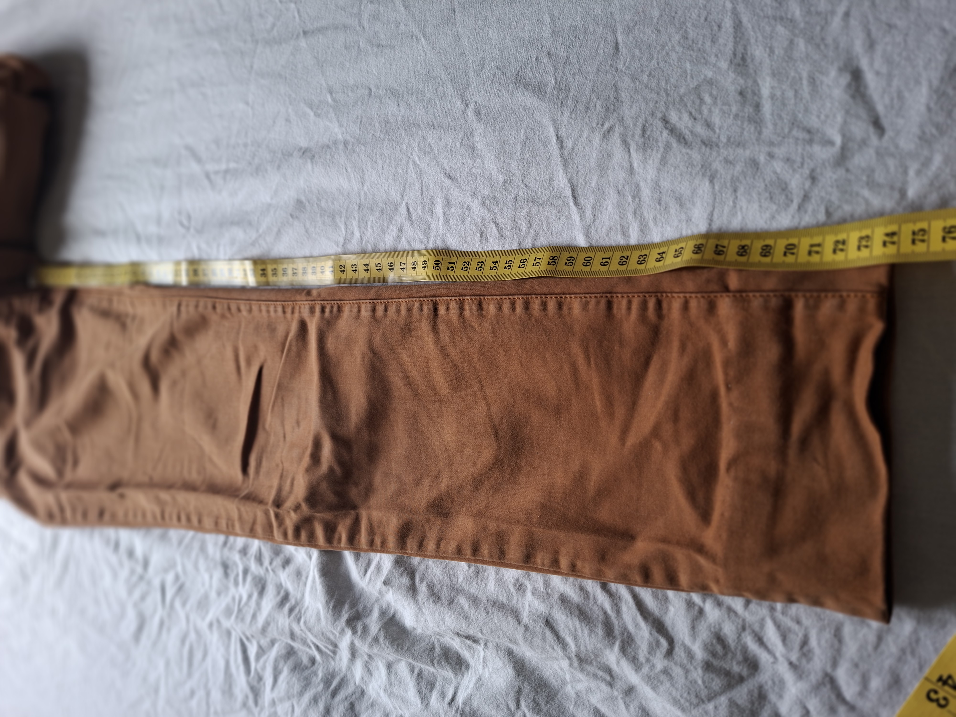 Esprit cognac high rise slim broek