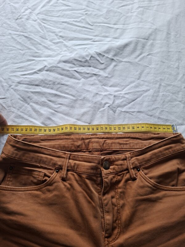 Esprit cognac high rise slim broek