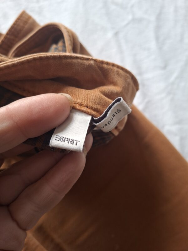 Esprit cognac high rise slim broek