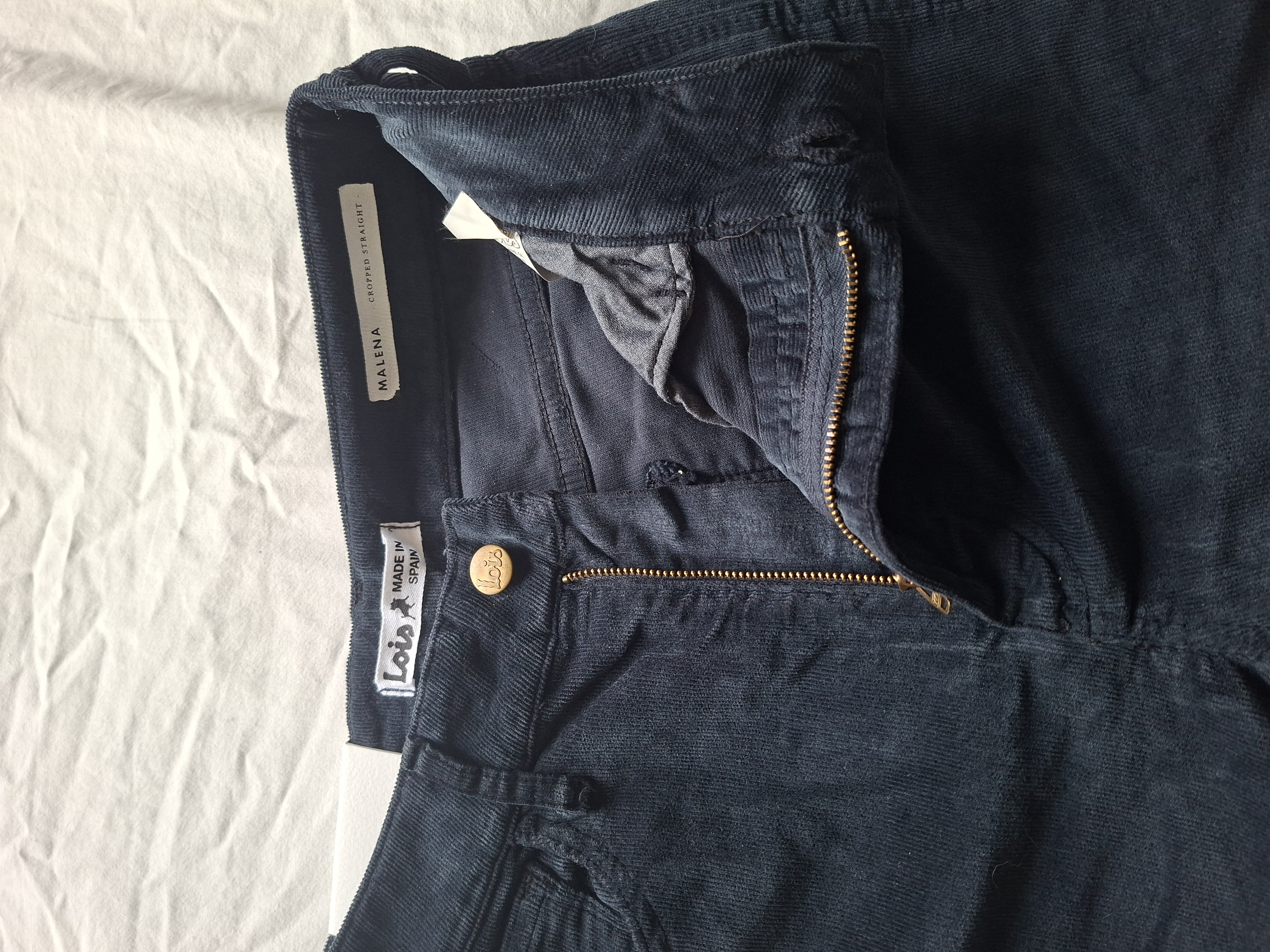 Lois donkerblauwe ribbroek maat 27/34 Made in Spain