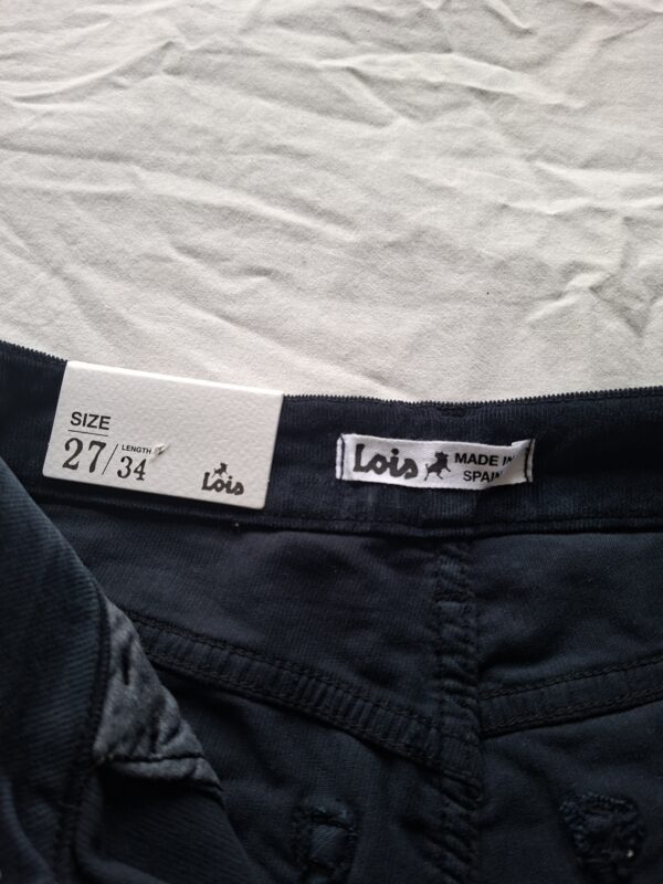 Lois donkerblauwe ribbroek maat 27/34 Made in Spain