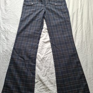 Paul Frank donkerblauwe geruite flared broek