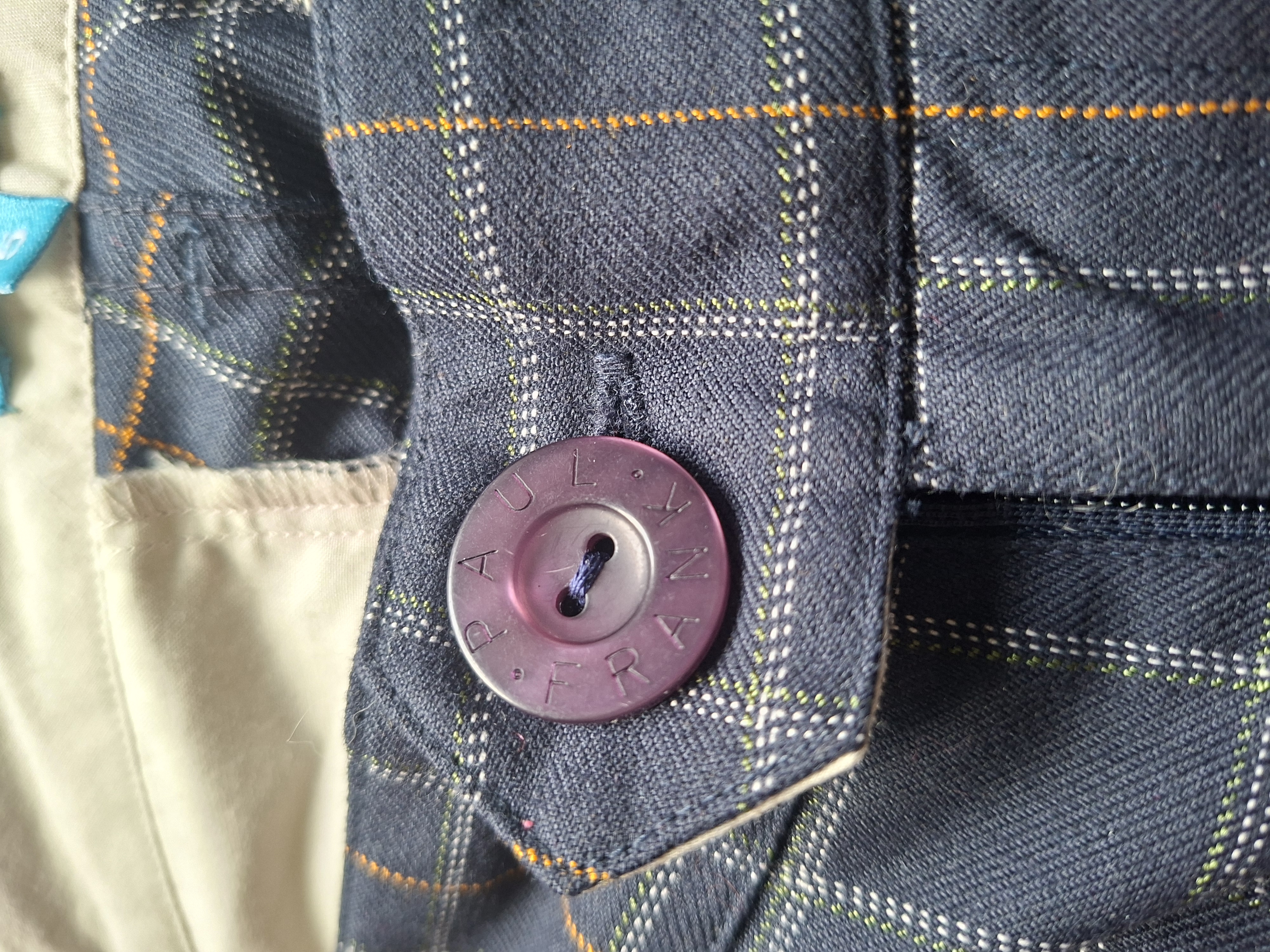 Paul Frank donkerblauwe geruite flared broek