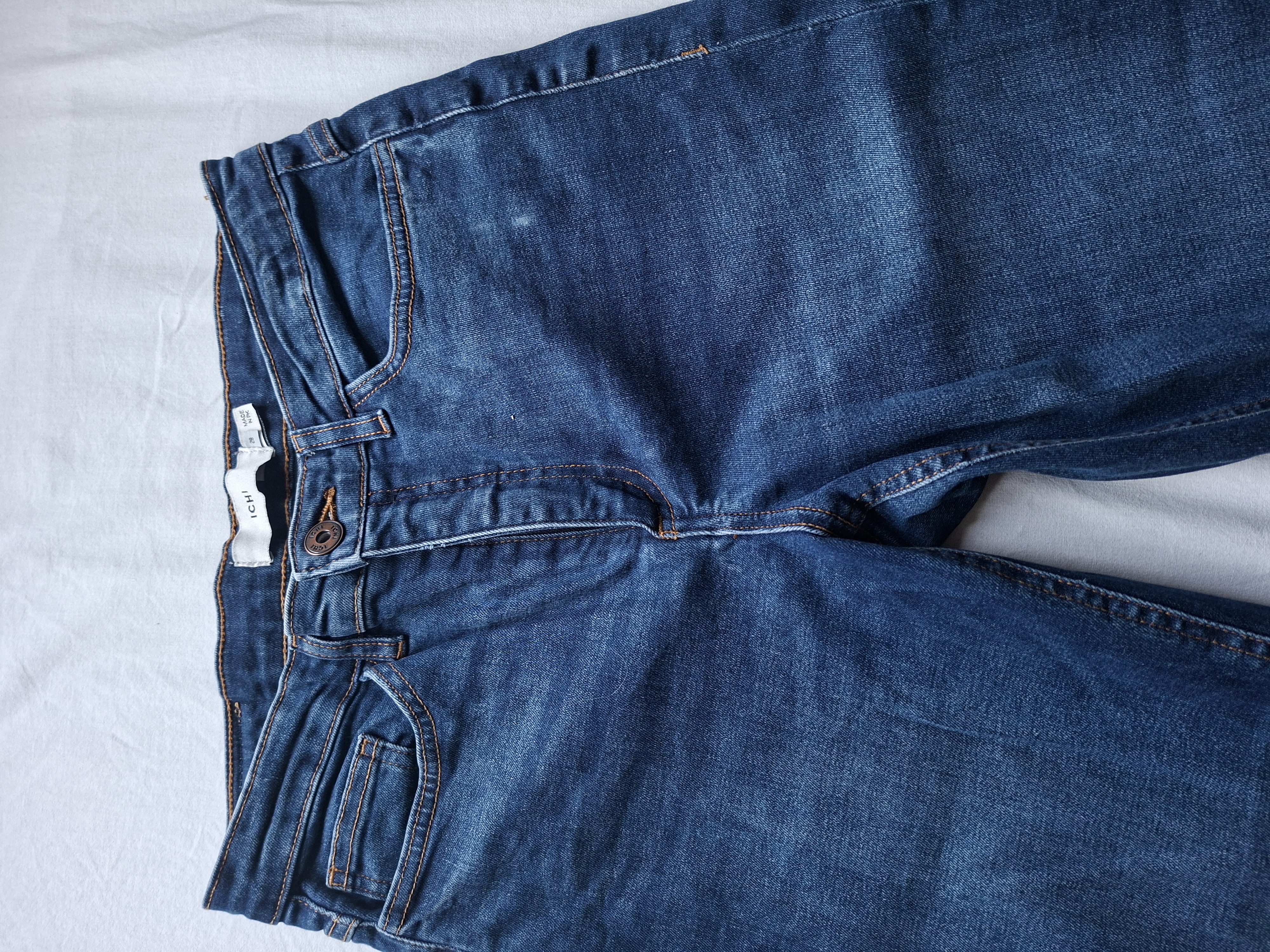 ICHI blauwe spijkerbroek slim fit maat 29