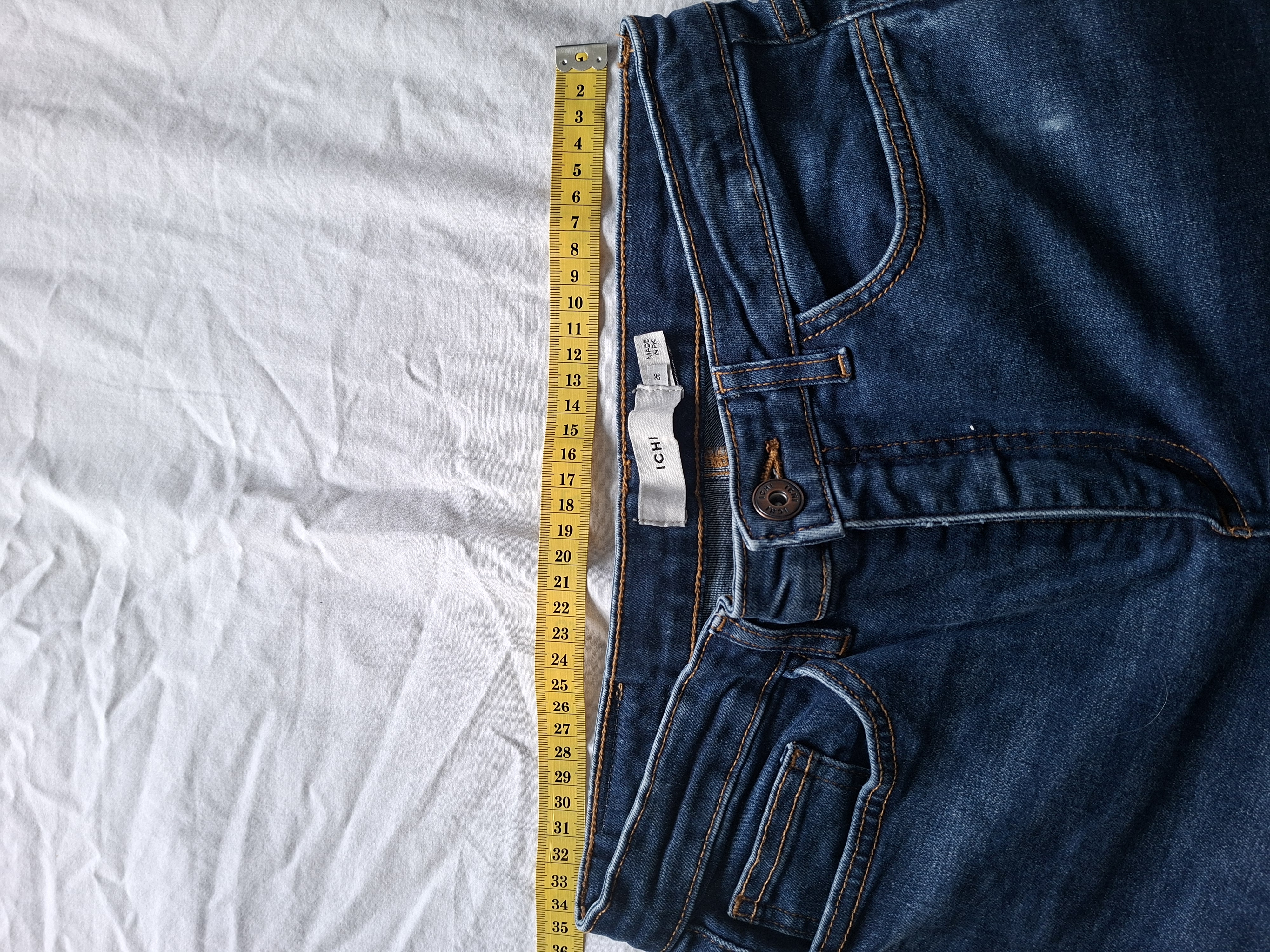 ICHI blauwe spijkerbroek slim fit maat 29